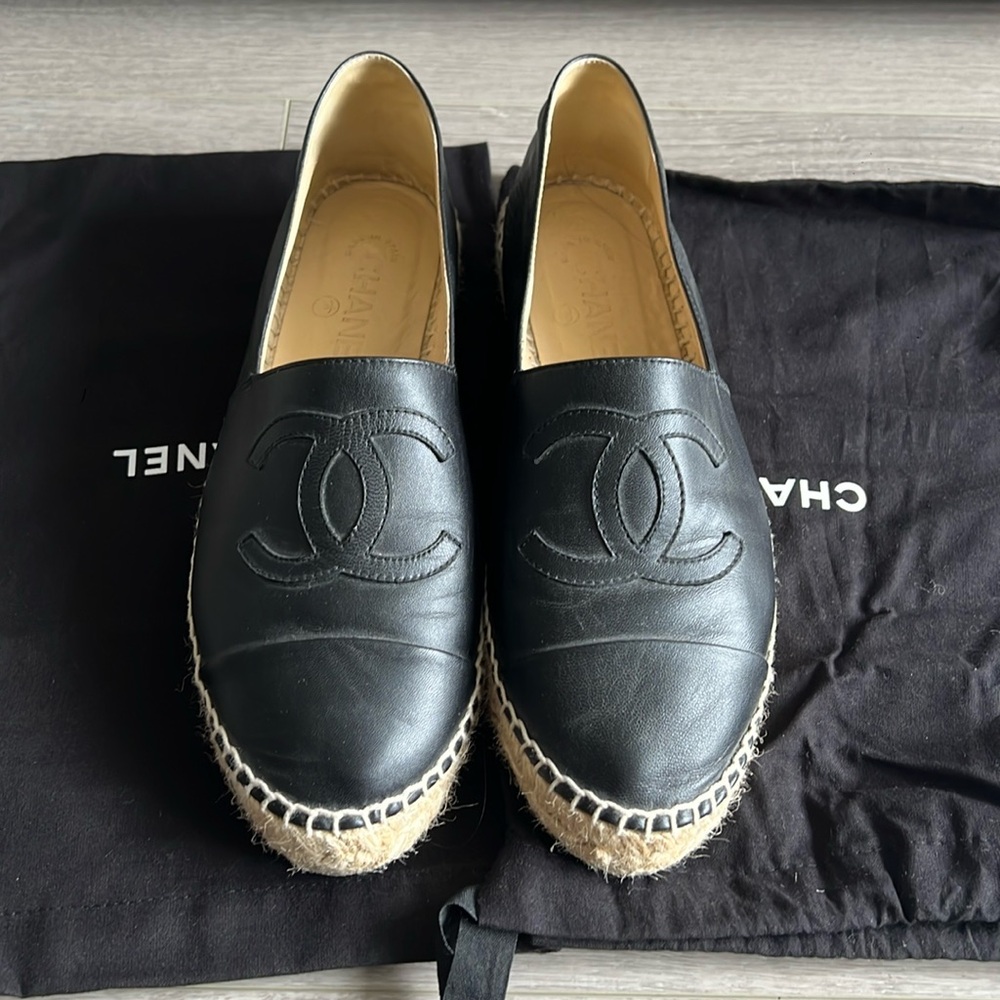 Black Chanel Espadrilles